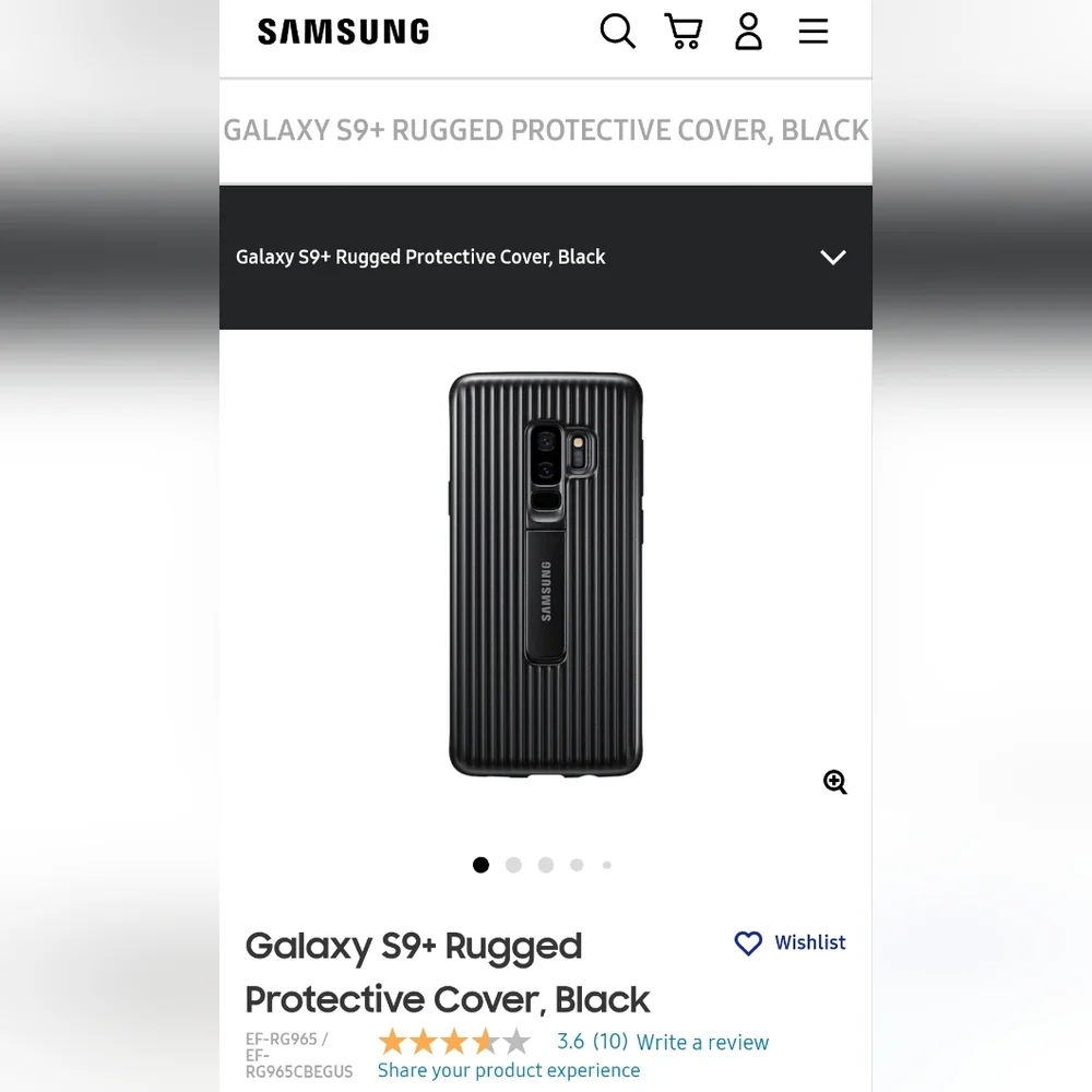 Samsung Galaxy S9+ Rugged Protective Cover with Kickstand